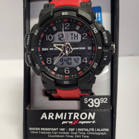 ARMITRON PRO SPORT WATER RESISTANT WATCH - Picture 1 of 3